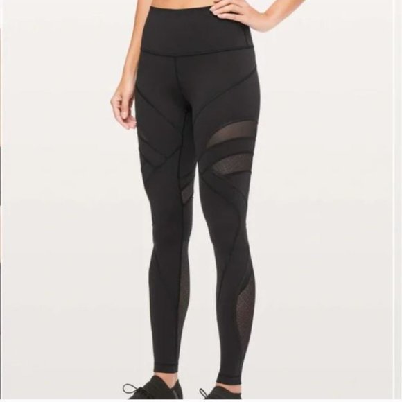 lululemon athletica Pants - Lululemon Wunder Under High-Rise Tight *Mesh 28" Black
